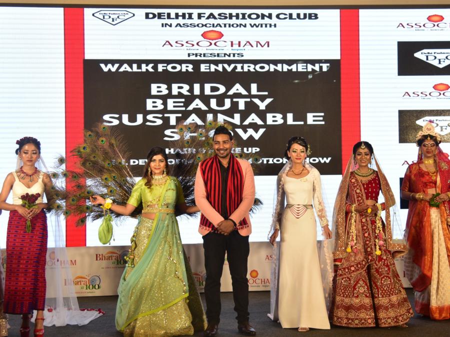  Delhi Fashion Club created Waves at Bridal Beauty Sustainable Show with Assocham at The Lalit, New Delhi   