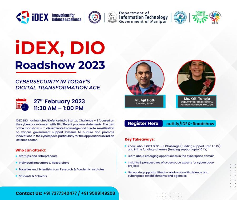  iDEX, DIO roadshow : Cybersecurity in Today's Digital Transformation Age 