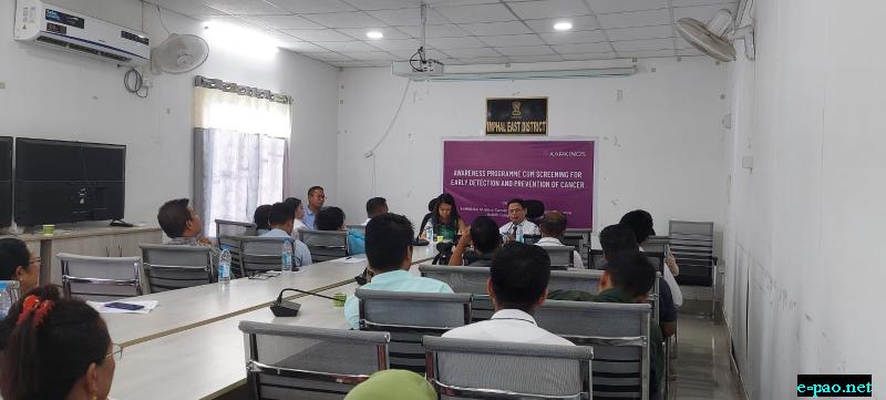  Cancer Awareness & Screening Camp held at Deputy Commissioner Office, Imphal East 