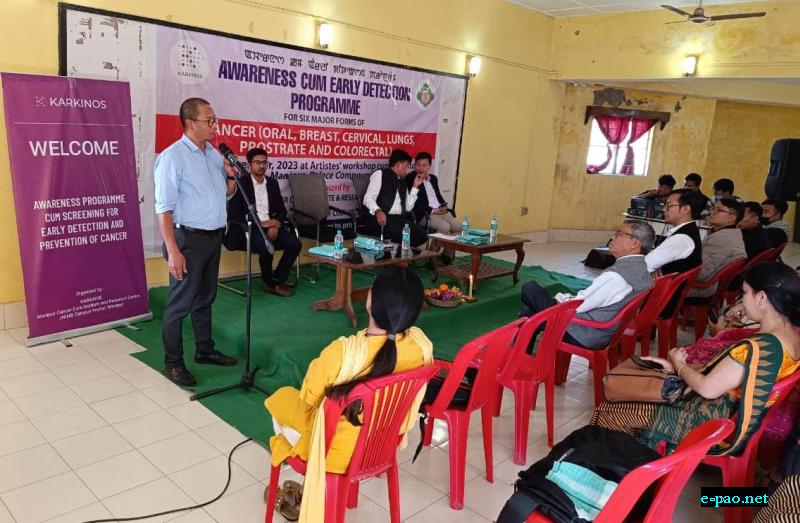 Cancer Awareness & Screening Program held at Manipur University of Culture