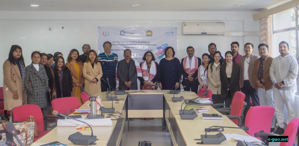  One day Capacity Building Workshop on Integration of Social and Behaviour Change Modules in Higher Education held at NEHU 