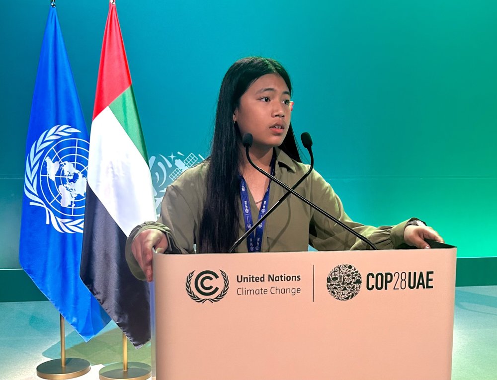  Licypriya brief Manipur Crisis to world leaders in UN Climate Summit 