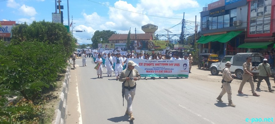 Athouba Pebam Chittaranjan : 21st Student Martyrdom Day - Silent Mass Rally :: 16th August 2025