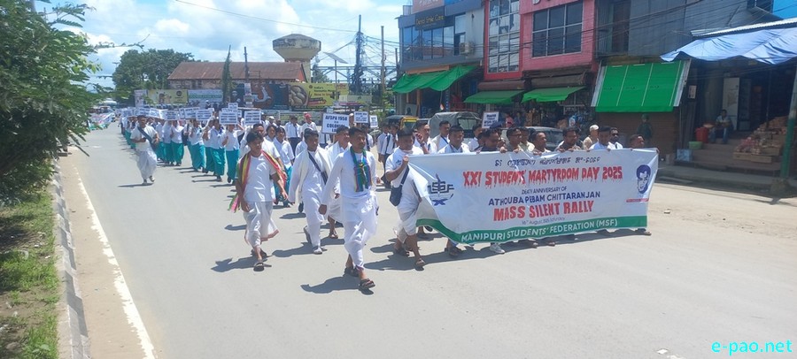 Athouba Pebam Chittaranjan : 21st Student Martyrdom Day - Silent Mass Rally :: 16th August 2025