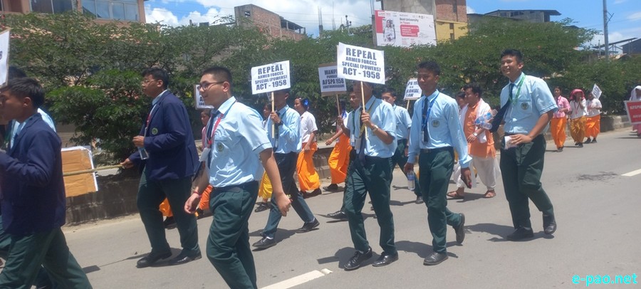 Athouba Pebam Chittaranjan : 21st Student Martyrdom Day - Silent Mass Rally :: 16th August 2025
