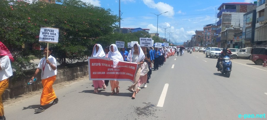 Athouba Pebam Chittaranjan : 21st Student Martyrdom Day - Silent Mass Rally :: 16th August 2025