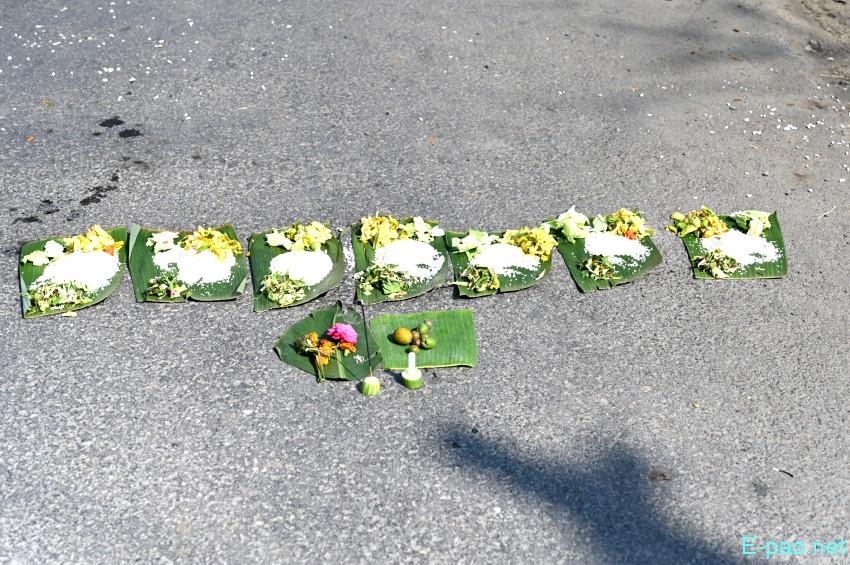 Saroi Khangba (propitiation of the evil spirits) at  Kakwa, Pishum and Keishamthong ::  21st February 2026