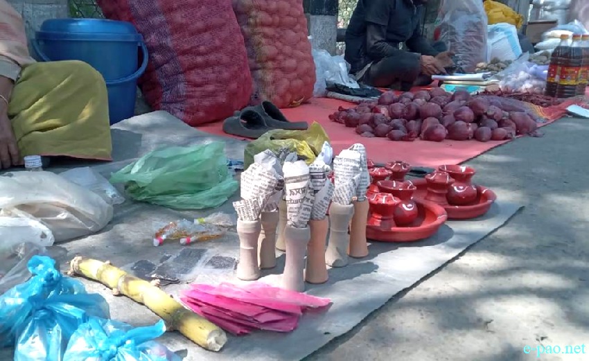 Shopping List for Shivaratri  at Singjamei Thong and Pishum Imphal ::  09th March 2024
