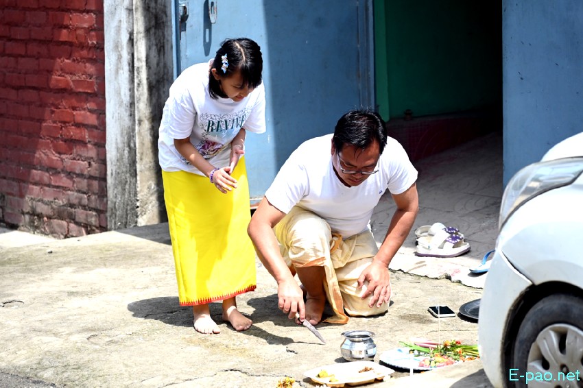 Cheiraoba Chak Katpa at entrance Gate of every house in Imphal :: March 19th 2026