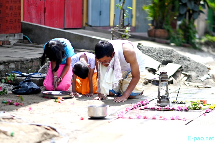 Cheiraoba Chak Katpa at entrance Gate of every house in Imphal :: March 19th 2026