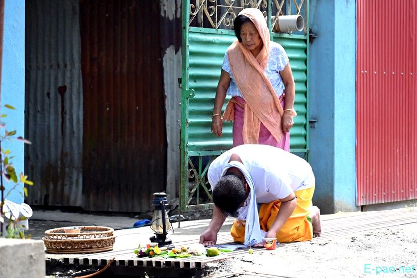 Cheiraoba Chak Katpa at entrance Gate of every house in Imphal :: March 19th 2026