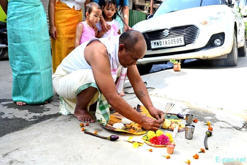 Cheiraoba Chak Katpa at entrance Gate of every house in Imphal :: March 19th 2026