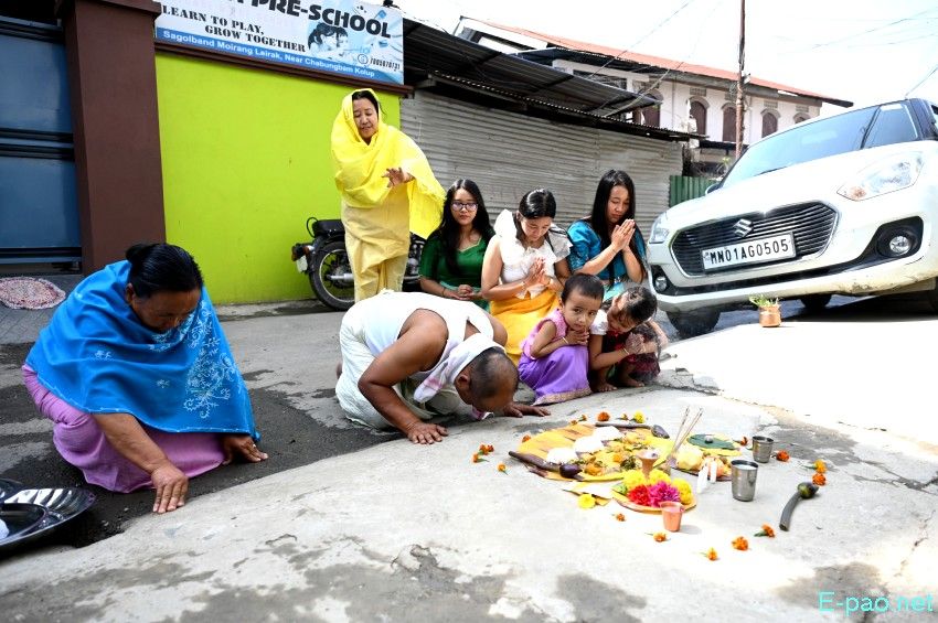 Cheiraoba Chak Katpa at entrance Gate of every house in Imphal :: March 19th 2026
