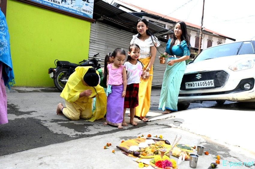 Cheiraoba Chak Katpa at entrance Gate of every house in Imphal :: March 19th 2026