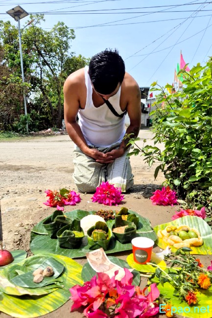 Cheiraoba Chak Katpa at entrance Gate of every house in Imphal :: March 19th 2026