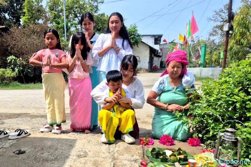 Cheiraoba Chak Katpa at entrance Gate of every house in Imphal :: March 19th 2026