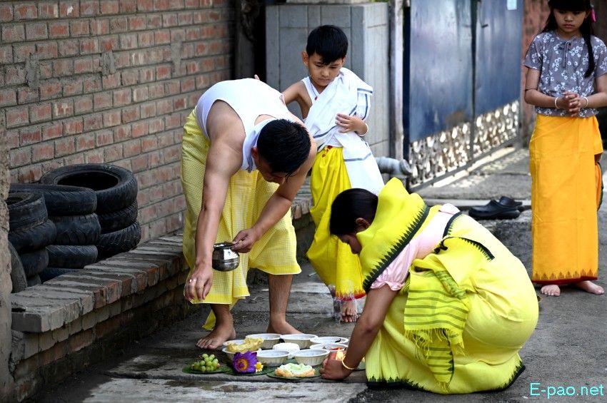 Cheiraoba Chak Katpa at entrance Gate of every house in Imphal :: March 19th 2026