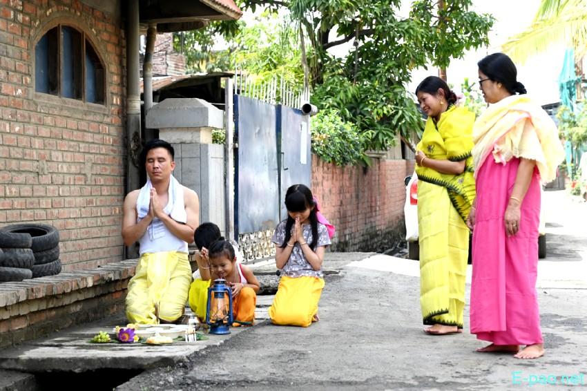 Cheiraoba Chak Katpa at entrance Gate of every house in Imphal :: March 19th 2026