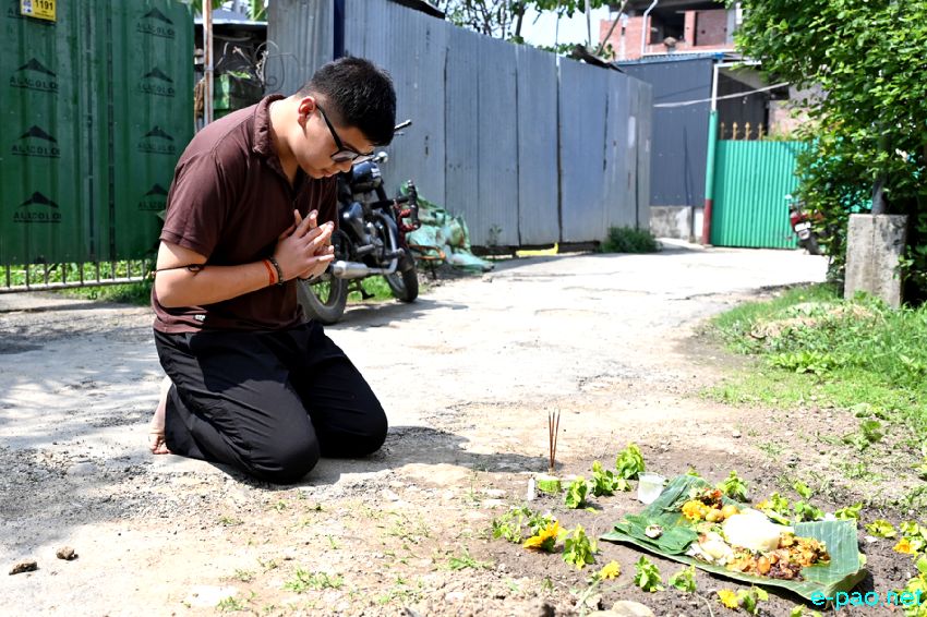 Cheiraoba Chak Katpa at entrance Gate of every house in Imphal :: 14th April 2026