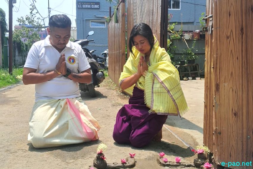 Cheiraoba Chak Katpa at entrance Gate of every house in Imphal :: 14th April 2026
