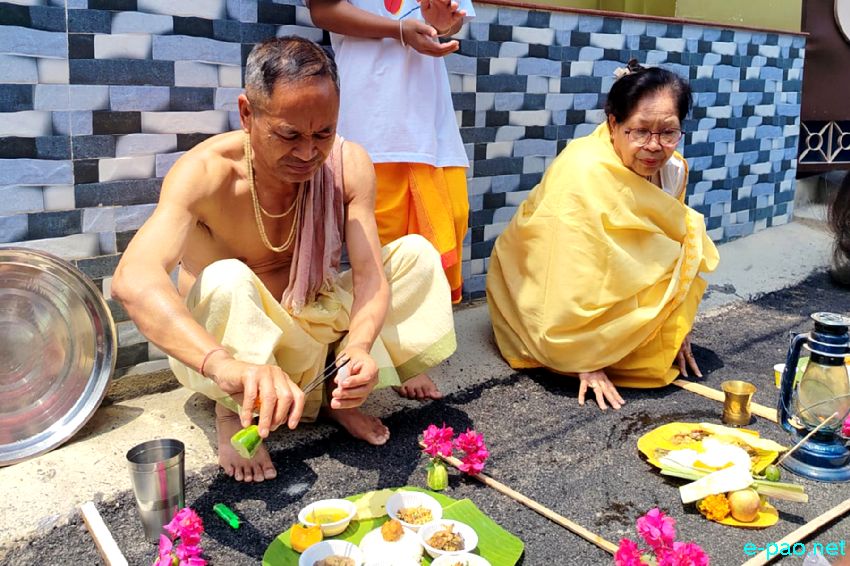 Cheiraoba Chak Katpa at entrance Gate of every house in Imphal :: 14th April 2026