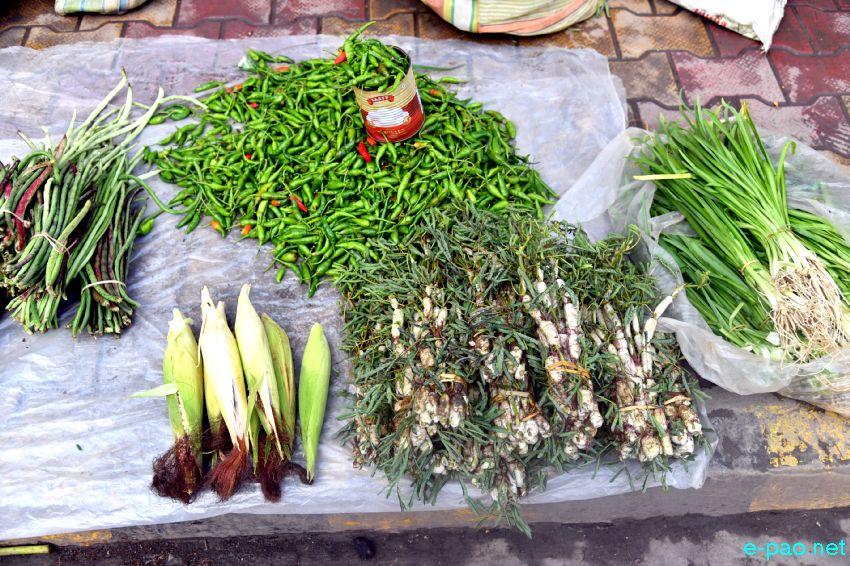 Seasonal food and other items  at Khwairamband Ima Keithel, Imphal :: 10th July 2026