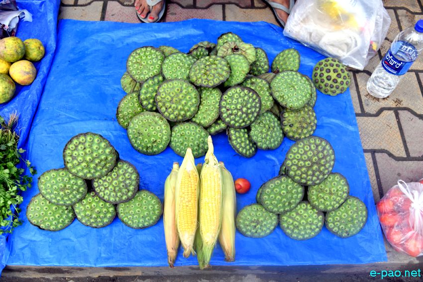 Seasonal food and other items  at Khwairamband Ima Keithel, Imphal :: 10th July 2026