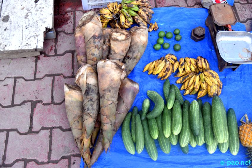 Seasonal food and other items  at Khwairamband Ima Keithel, Imphal :: 10th July 2026