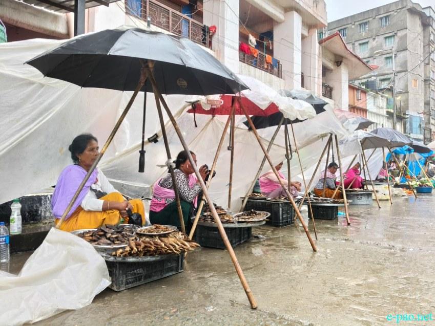 A rainy day at Khwairamband Ima Keithel :: 20th July 2026