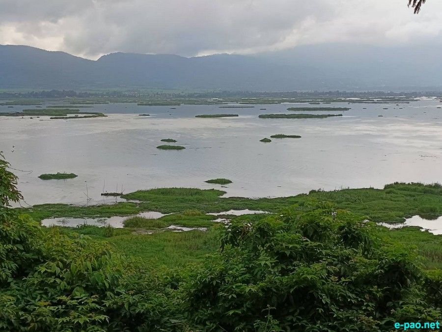 Loktak Pat (Loktak Lake) , located at Moirang in Manipur, as seen in August 2025