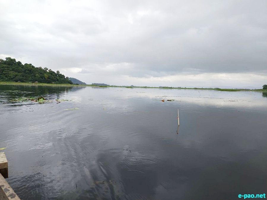 Loktak Pat (Loktak Lake) , located at Moirang in Manipur, as seen in August 2025