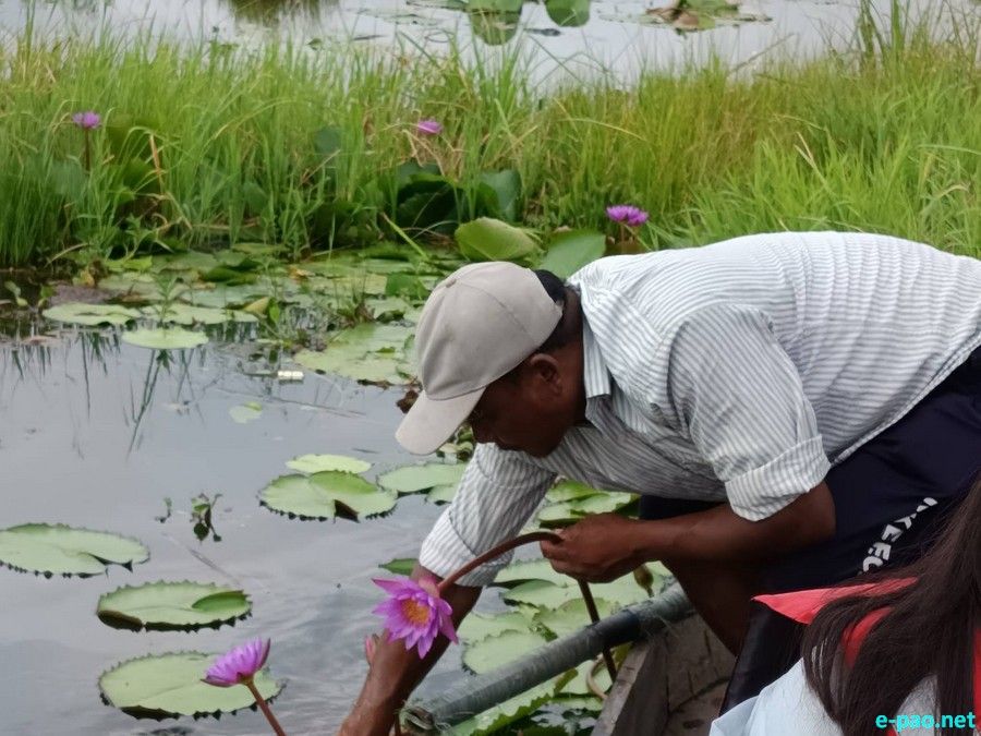 Loktak Pat (Loktak Lake) , located at Moirang in Manipur, as seen in August 2025