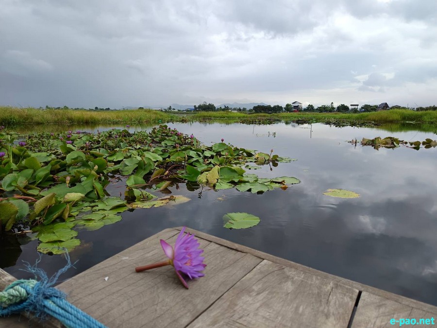 Loktak Pat (Loktak Lake) , located at Moirang in Manipur, as seen in August 2025