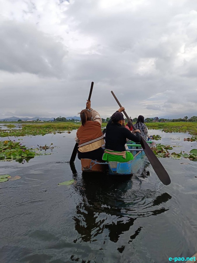 Loktak Pat (Loktak Lake) , located at Moirang in Manipur, as seen in August 2025