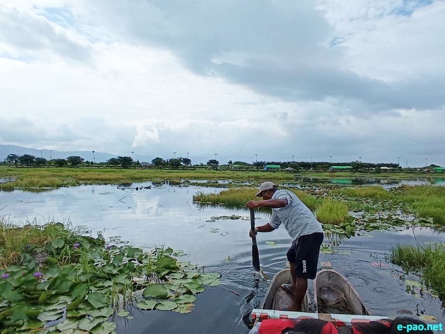 Loktak Pat (Loktak Lake) , located at Moirang in Manipur, as seen in August 2025