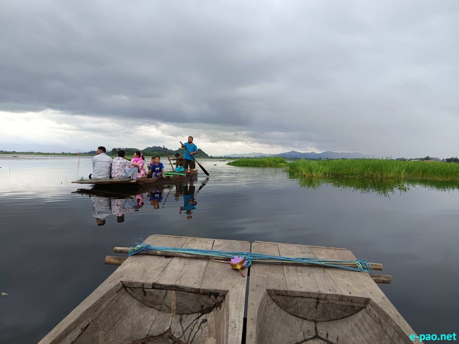 Loktak Pat (Loktak Lake) , located at Moirang in Manipur, as seen in August 2025