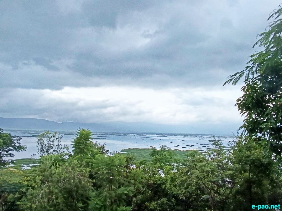 Loktak Pat (Loktak Lake) , located at Moirang in Manipur, as seen in August 2025