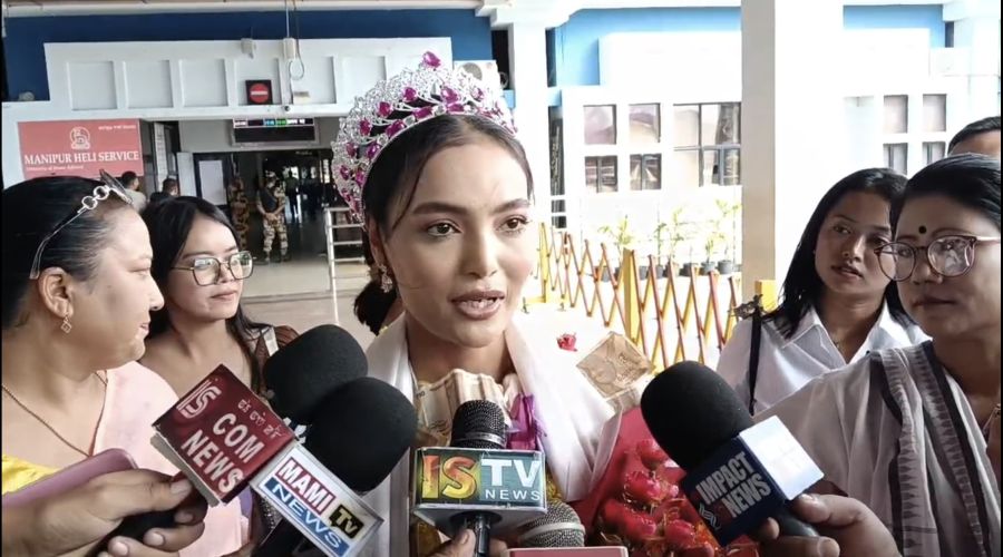 Sarangthem Nirupama - Reception at Bir Tikendrajit International Airport, Imphal :: 30th August 2025