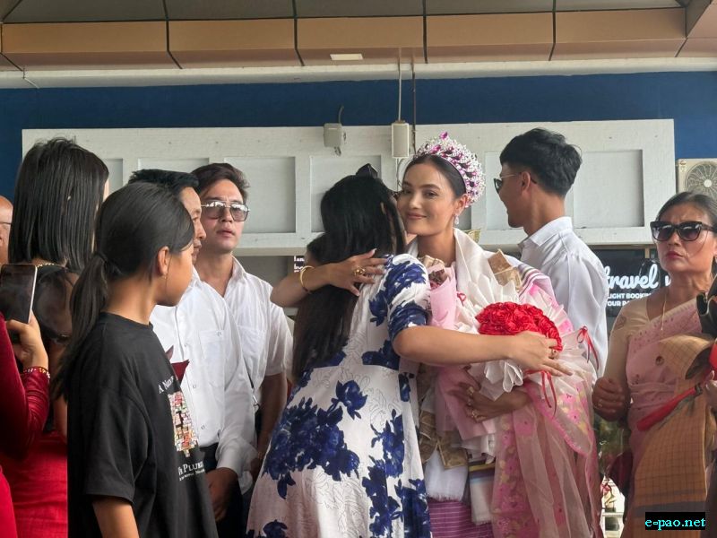 Sarangthem Nirupama - Reception at Bir Tikendrajit International Airport, Imphal :: 30th August 2025