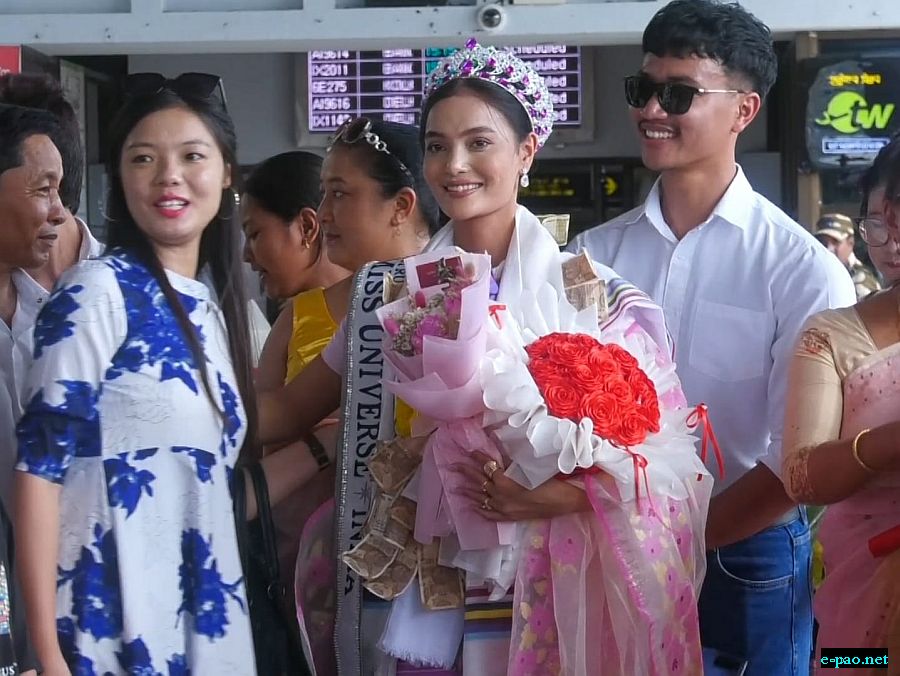 Sarangthem Nirupama - Reception at Bir Tikendrajit International Airport, Imphal :: 30th August 2025