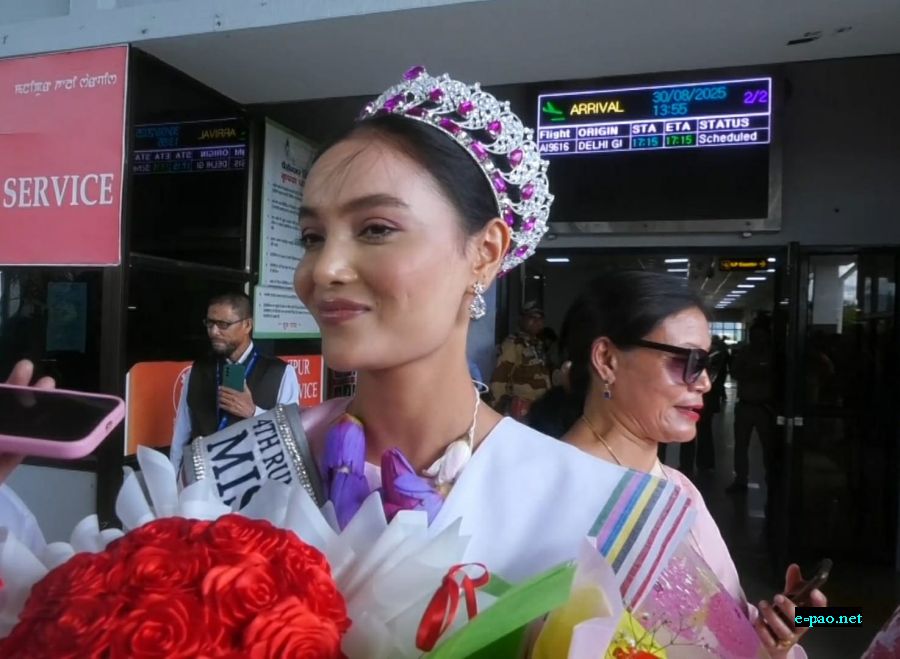 Sarangthem Nirupama - Reception at Bir Tikendrajit International Airport, Imphal :: 30th August 2025