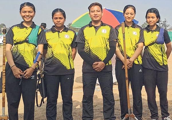State Girls team bag bronze medal in Sub-Junior National Archery Championship