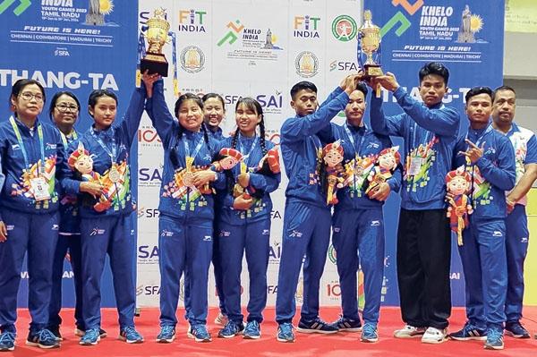 Manipur emerge champions in Khelo India Youth Games Thang-Ta