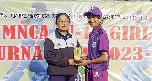 U-15 Women's cricket : Langlenthoibi stars in PCC's 245 run victory