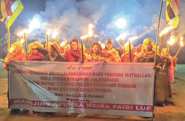 Torch rally staged against drug menace