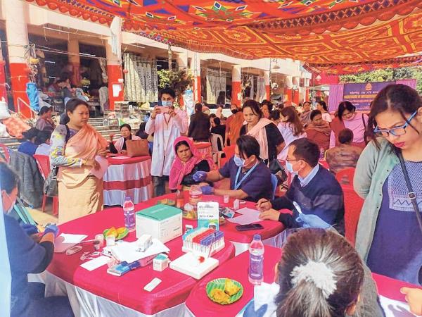 IMA Manipur State Branch organises medical camp at Khwairamband Keithel