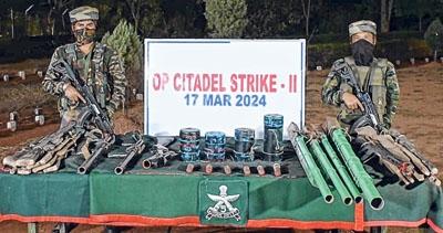 Militant training camp busted at Tengnoupal