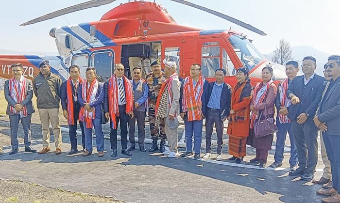 Now chopper service connects Imphal-Ukhrul
