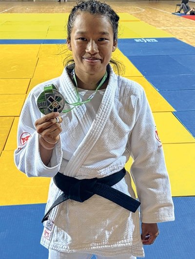 Judoka H Oliviya bags silver at Cadet European Cup