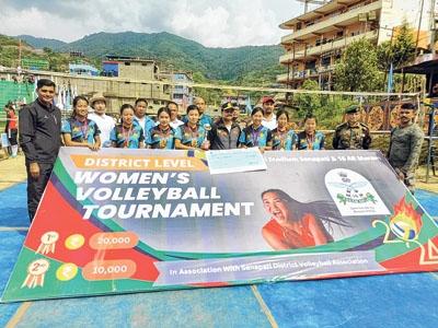 Senapati Sporting Club emerge District Level Women's Volleyball Tournament champions